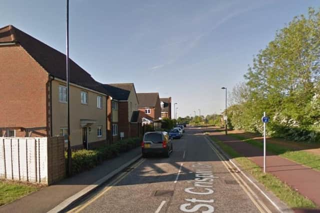 The incident was on St Crispin Drive, Northampton. Photo: Google