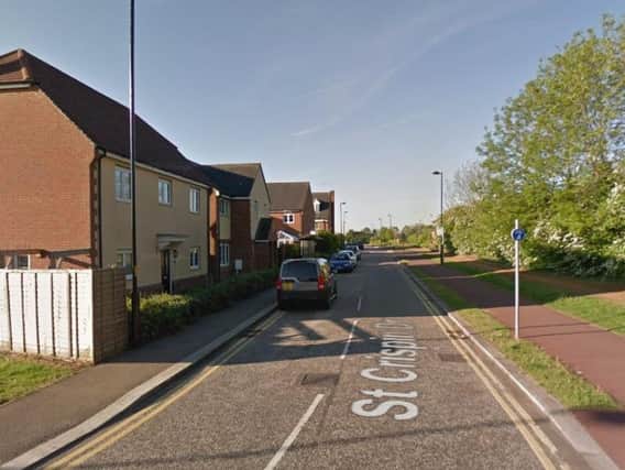 The incident was on St Crispin Drive, Northampton. Photo: Google