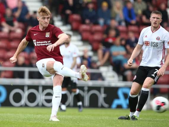 Ryan Watson enjoyed a good game in midfield for the Cobblers on Saturday (Pictures: Pete Norton)