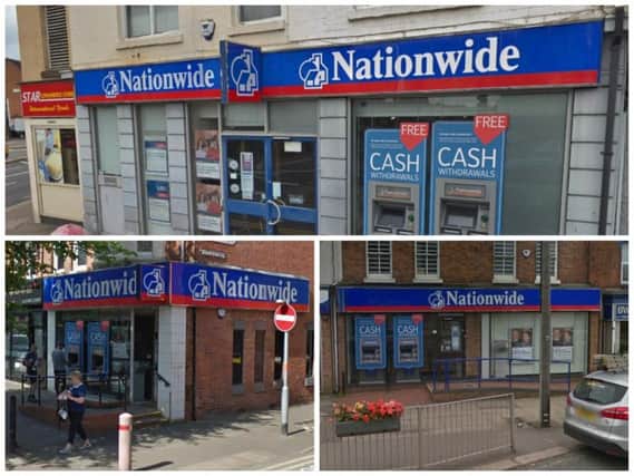Nationwide has announced it plans to shut three Northampton neighbourhood branches.