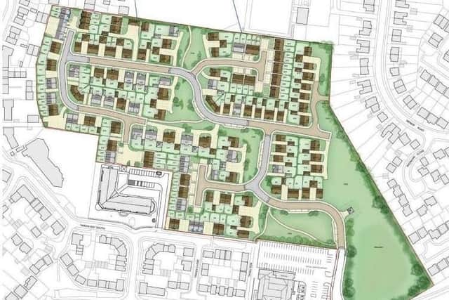 The David Wilson Homes development in Duston has been recommended for approval.