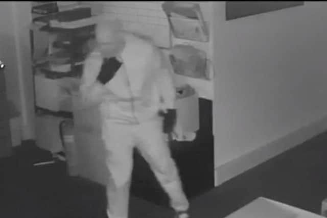 One of the intruders inside Boost Trampoline Park on CCTV. Photo: Boost Trampoline Park