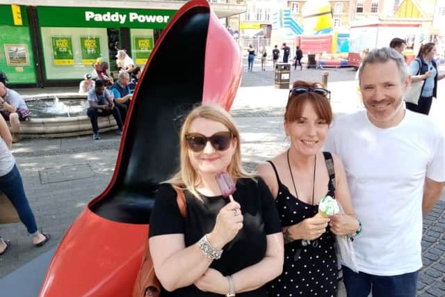 Artists Kardi Somerfield, Leanne Conroy and Noel Blakeman will all have their own shoe in town before the end of Summer.