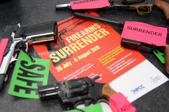 The national gun surrender aims to encourage people to hand in any firearms that may be in their possession. Photo: Northamptonshire Police
