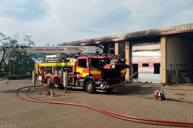 The fire at the factory unit on Studland Road is being treated as arson.