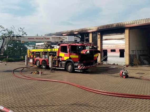 The fire at the factory unit on Studland Road is being treated as arson.