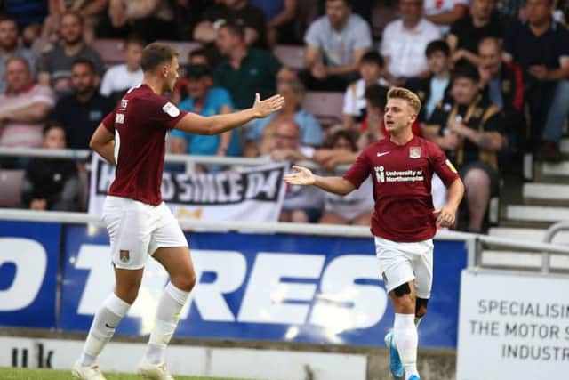 Sam Hoskins opened the scoring. Picture: Pete Norton