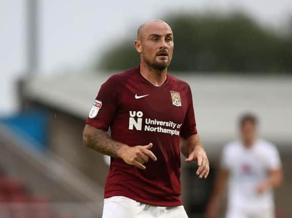 Fans got their first sight of Alan McCormack in a Cobblers shirt on Friday. Picture: Pete Norton