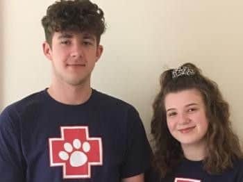 Aimee and Nathaniel will be volunteering at a shelter for one week and is asking for donations to help feed the dogs for one day.