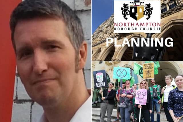 Councillor Paul Joyce has stepped down from the planning committee of Northampton Borough Council over his concerns for climate change