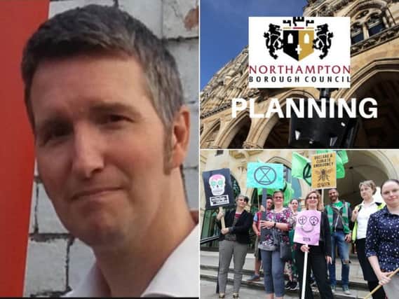 Councillor Paul Joyce has stepped down from the planning committee of Northampton Borough Council over his concerns for climate change