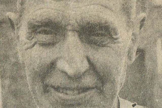 Frank Bennett, who was one of the Hackleton Parish soldiers who returned from WWI, in 1970. Photo courtesy of Joanne Wilde