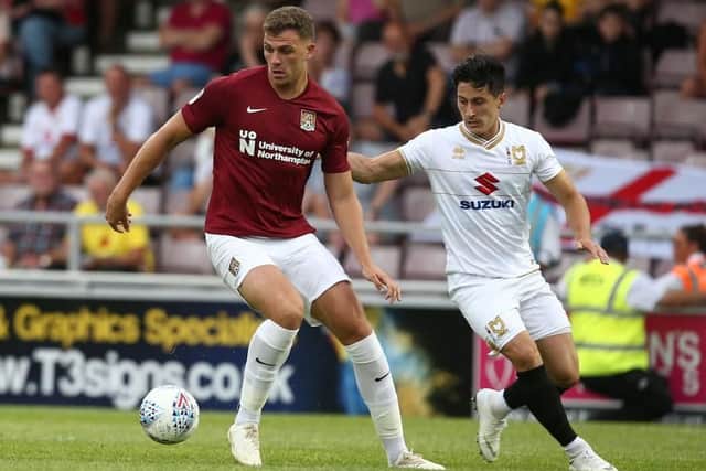 Harry Smith in action for the Cobblers in Friday's 2-1 pre-season win over Milton Keynes Dons (Pictures: Pete Norton)