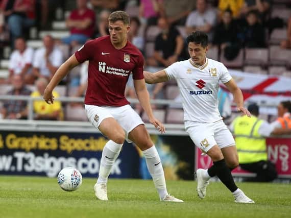 Harry Smith in action for the Cobblers in Friday's 2-1 pre-season win over Milton Keynes Dons (Pictures: Pete Norton)