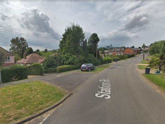 The thieves broke into a property on Station Road, Great Billing. Photo: Google