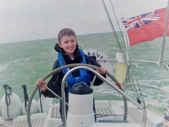 Cancer-survivor Sienna took the sailing trip with other young people to meet other young people in the same boat as her.