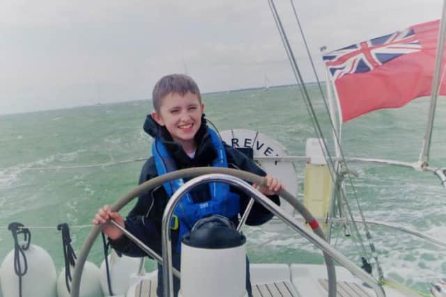 Cancer-survivor Sienna took the sailing trip with other young people to meet other young people in the same boat as her.