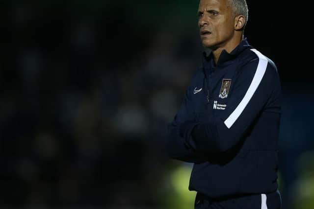 It was a frustrating night for Keith Curle