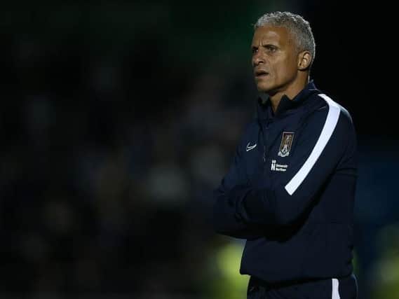 It was a frustrating night for Keith Curle