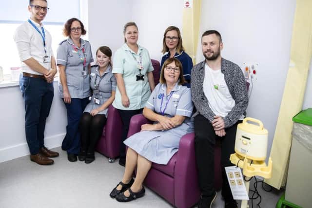 Staff and fundraisers pictured who helped to oversee the project from start to finish.