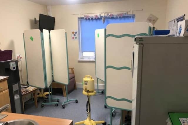 Pictures of the expressing room before the revamp last year show how unpractical the room was for new mums.