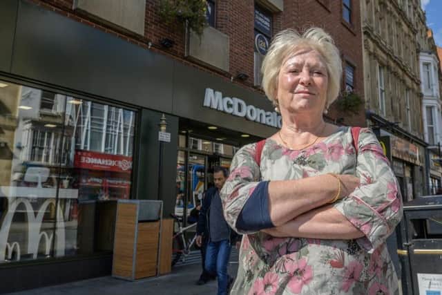 Councillor Danielle Stone is calling for a licence review of the McDonald's in the Drapery.