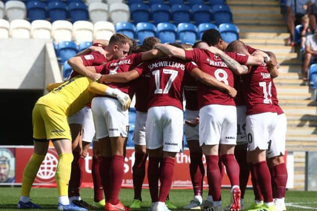 Pre-match huddle