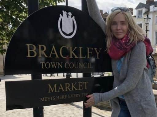 Brexit Party election candidate for South Northamptonshire Rachel Warby in Brackley