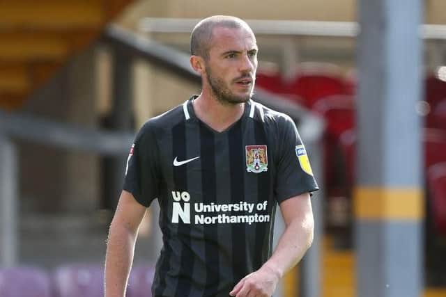 Michael Harriman on debut for the Cobblers. Picture: Pete Norton