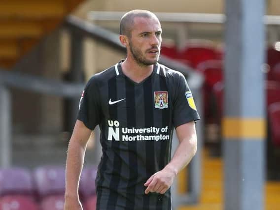 Michael Harriman on debut for the Cobblers. Picture: Pete Norton