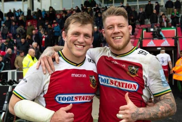 Alex Waller and Teimana Harrison will be co-captains at Saints this season (picture: Northampton Saints)