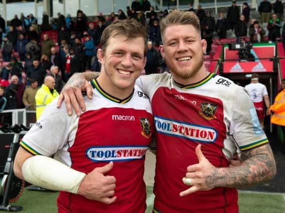 Alex Waller and Teimana Harrison will be co-captains at Saints this season (picture: Northampton Saints)