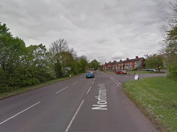 The crash was on Northampton Road outside Earls Barton. Photo: Google