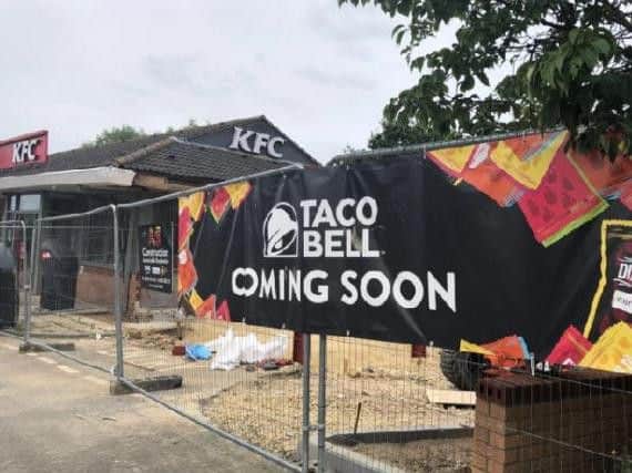 'Coming Soon' signs, which went up in July, have been taken down.