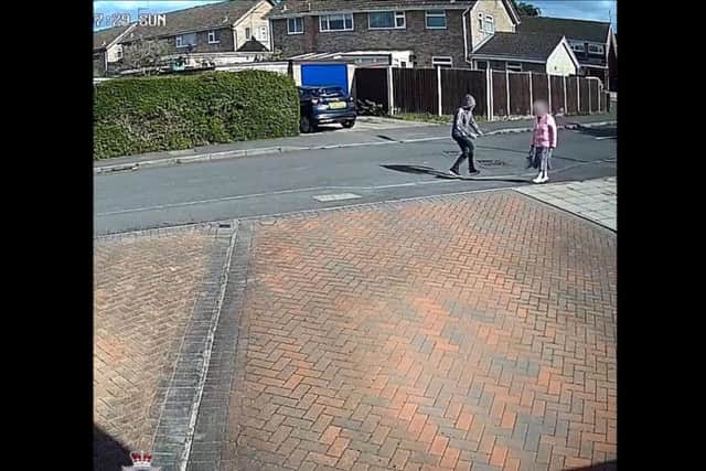 Police have released CCTV footage in the hope the attacker can be identified