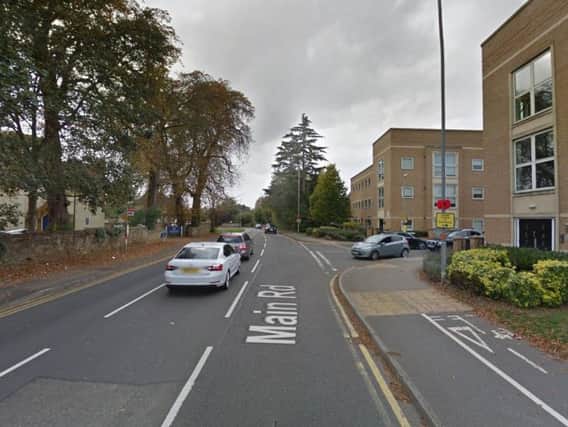 The police cordon is on Main Road in Duston. Photo: Google