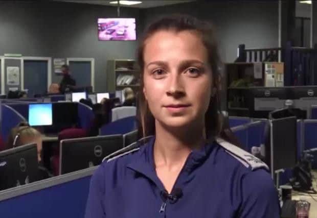 Northamptonshire Police control room operator Tiffany Tolson. Photo: Twitter