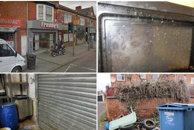 What food hygiene inspectors found at Freddy's Chicken on Weedon Road during a visit in February. Photo: Northampton Borough Council and Google