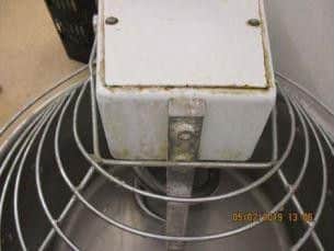 The dough mixer was found to be dirty at the time of the inspection.