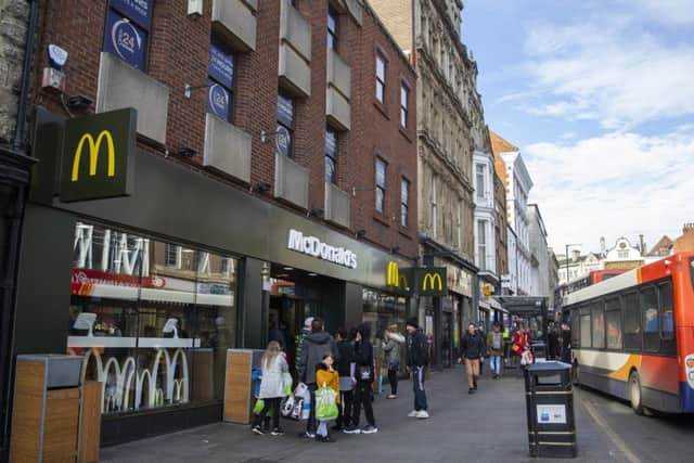 Emily Godfrey attacked a man in the McDonalds Drapery restaurant last year.