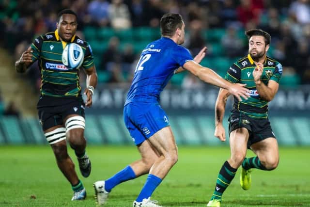 Tui Uru and Henry Taylor in action against Leinster (picture: Kirsty Edmonds)