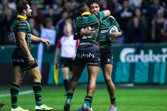 Ryan Olowofela capped an impressive display with a try (pictures: Kirsty Edmonds)