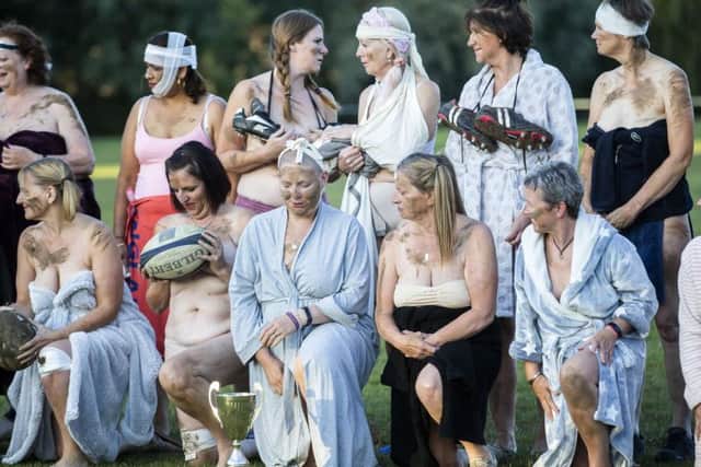 The Chronicle & Echo got to go behind the scenes at Breast Friends Northampton penultimate shoot on Friday night at Casuals Rugby Club as the sun set.