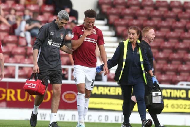 Cobblers midfielder Shaun McWilliams is expected to be declared fit for Tuesday night's trip to Stevenage (Picture: Pete Norton)