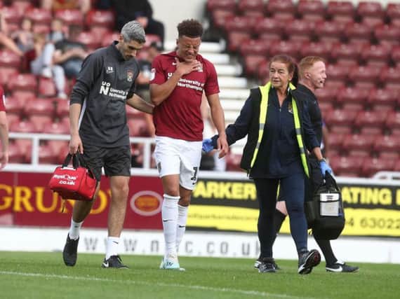 Cobblers midfielder Shaun McWilliams is expected to be declared fit for Tuesday night's trip to Stevenage (Picture: Pete Norton)