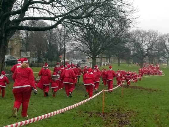 Northampton Charity Santa Fun Run. Photo courtesy of the rotary clubs of Northampton
