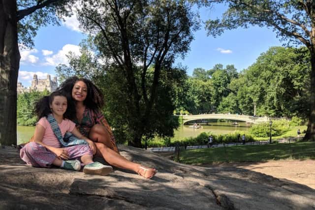 Chanel and Nyneave pictured together in Central Park.