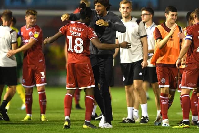 Crawley Town have scored in every game this season, including their Carabao Cup win over Premier League Norwich City, which they won 1-0