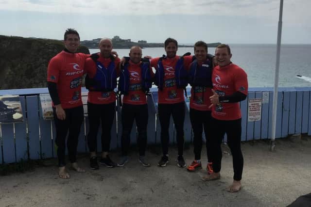 Piers Francis and his mini team in Cornwall