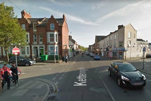 The cyclist and car crashed on Kettering Road at the junctions with St Michael's Avenue and Cowper Street. Photo: Google
